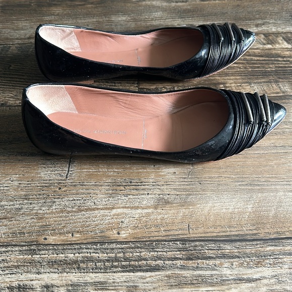 SIGERSON MORRISON PATENT LEATHER POINTED FLAT SZ. 6.5 - Picture 4 of 5